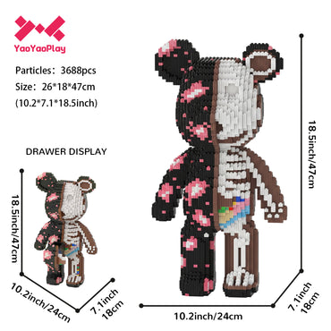 YaoYaoPlay Pili Pala Bear Medium Building Block Set