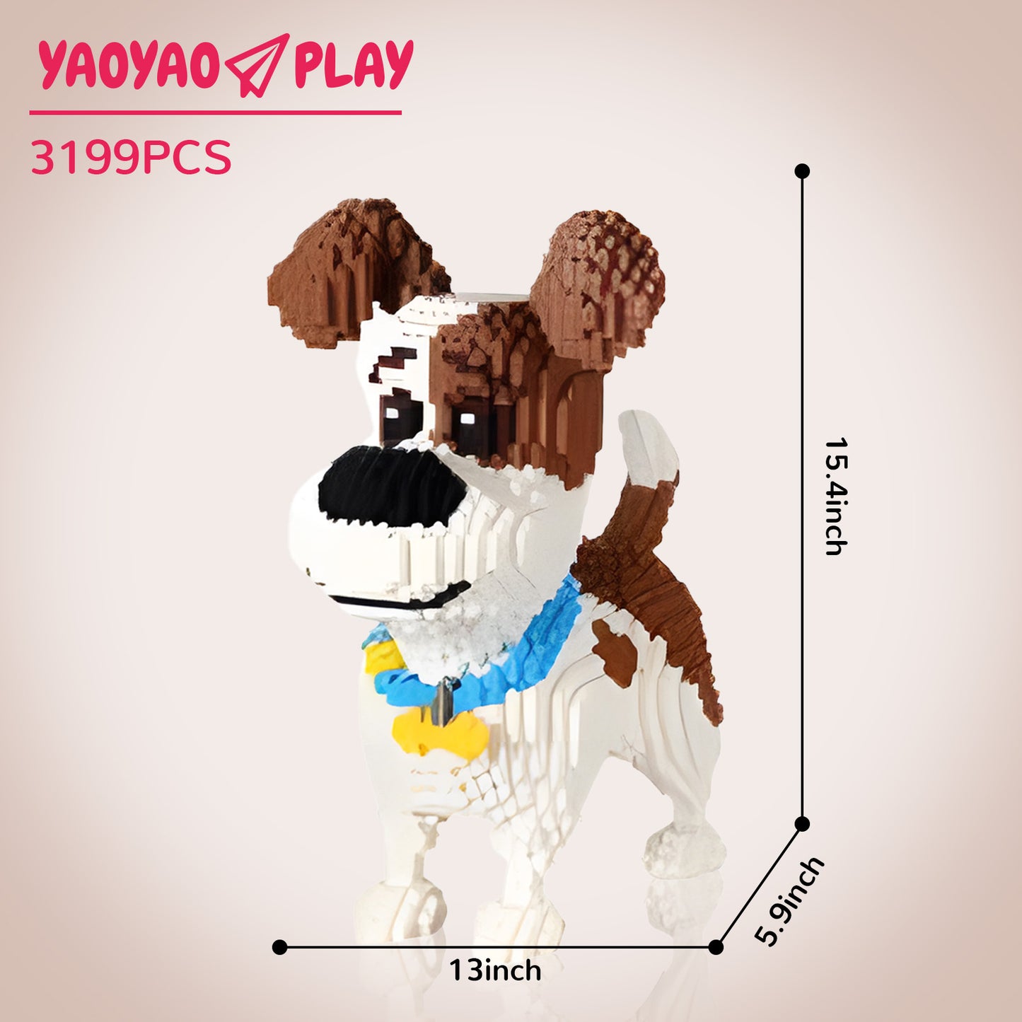 YaoYaoPlay Mike Dog Mini Building Block Set