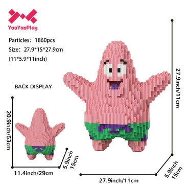 YaoYaoPlay Patrick Star Mini Building Block Set