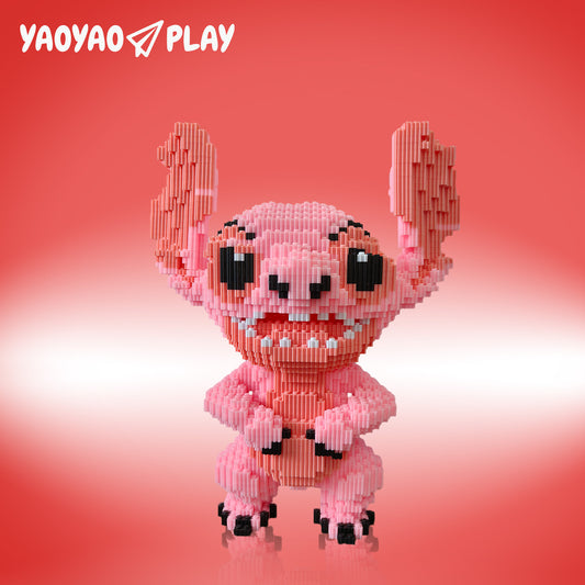 YaoYaoPlay Pink Stitch Building Block Set