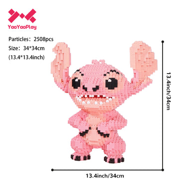 YaoYaoPlay Pink Stitch Building Block Set