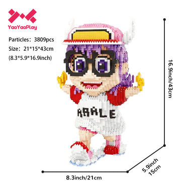 YaoYaoPlay Running Arale Building Block Set