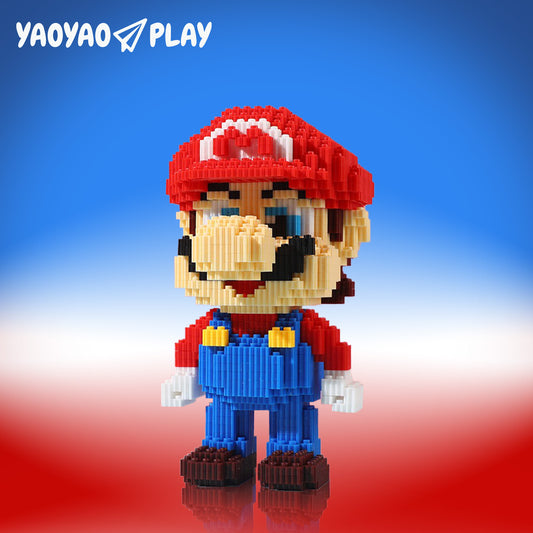 YaoYaoPlay Red Yoshi Upgrade Mini Building Block Set