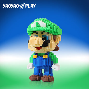 YaoYaoPlay Green Yoshi Upgrade Mini Building Block Set