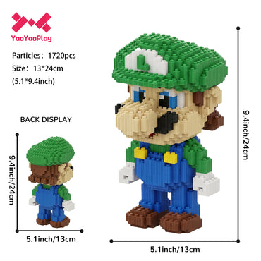 YaoYaoPlay Green Yoshi Upgrade Mini Building Block Set