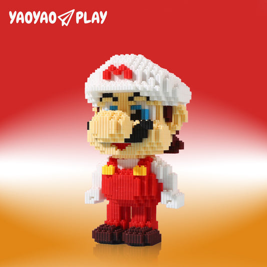 YaoYaoPlay White Yoshi Upgrade Mini Building Block Set