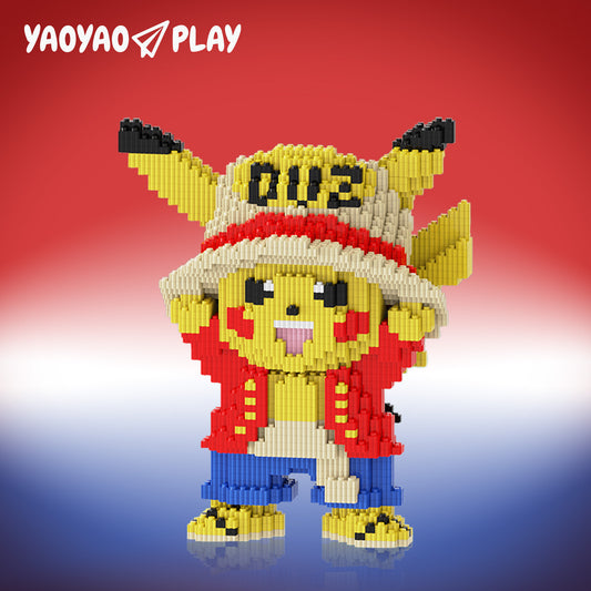 YaoYaoPlay Pirate Pikachu Mini Building Block Set