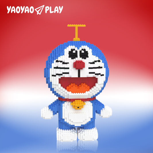 YaoYaoPlay Bamboo Copter Cat Building Block Set