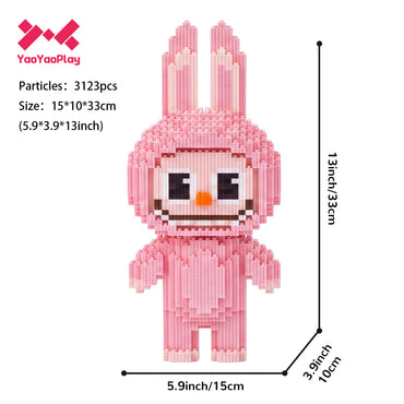 YaoYaoPlay Mischief Bunny Building Block Set