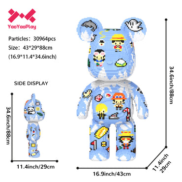 YaoYaoPlay One Piece Giant Bear Building Block Set