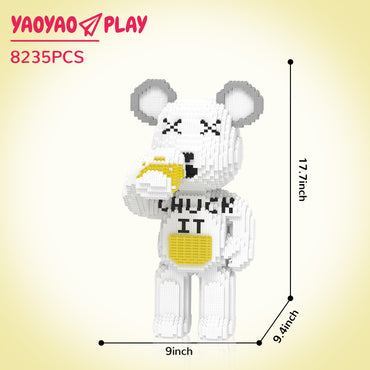 YaoYaoPlay Cheers Beer Bear Building Block Set – Fun Gift for Beer Lovers