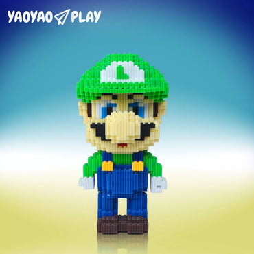 YaoYaoPlay Green Yoshi Building Block Set