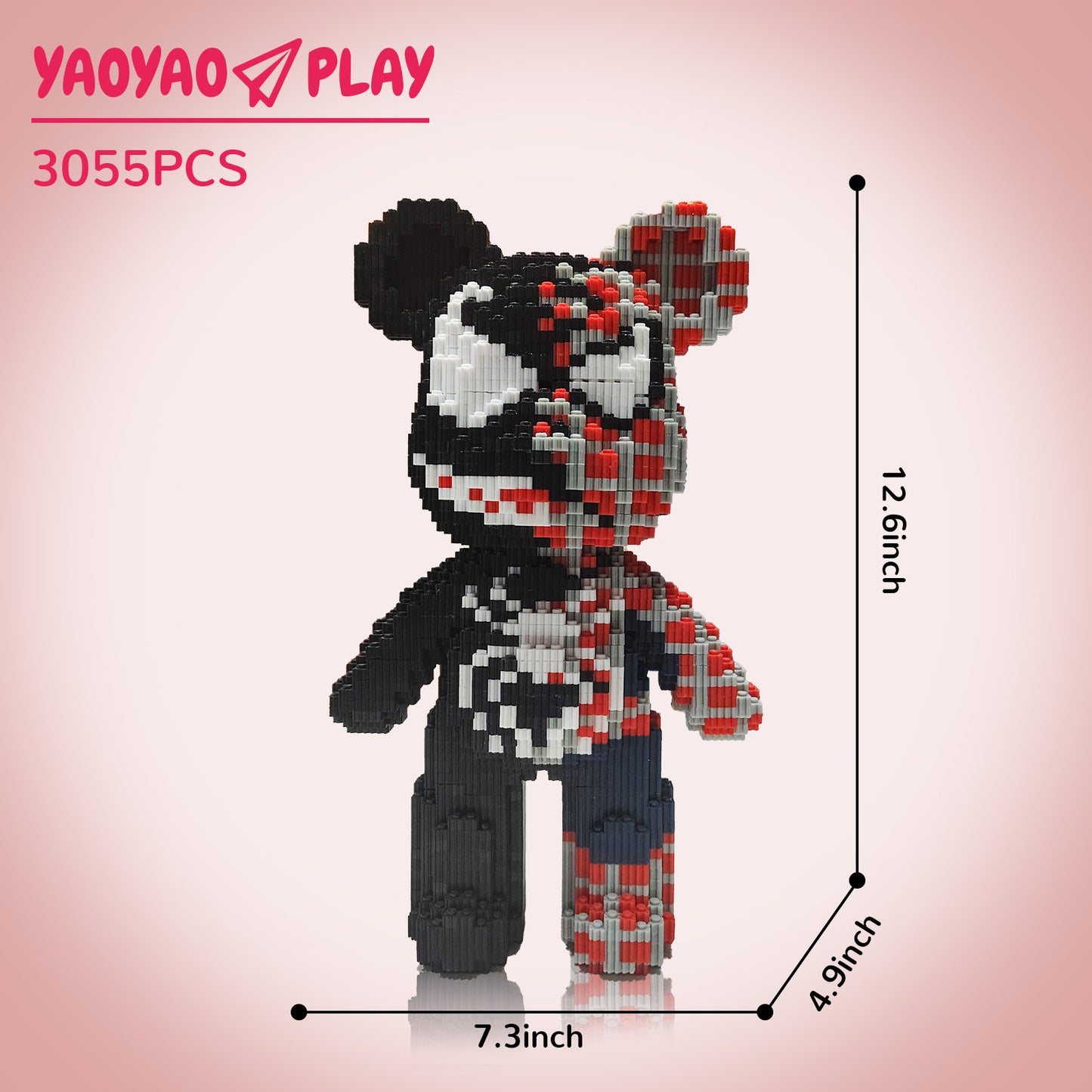 YaoYaoPlay Medium TK Spider Bear Building Block Set