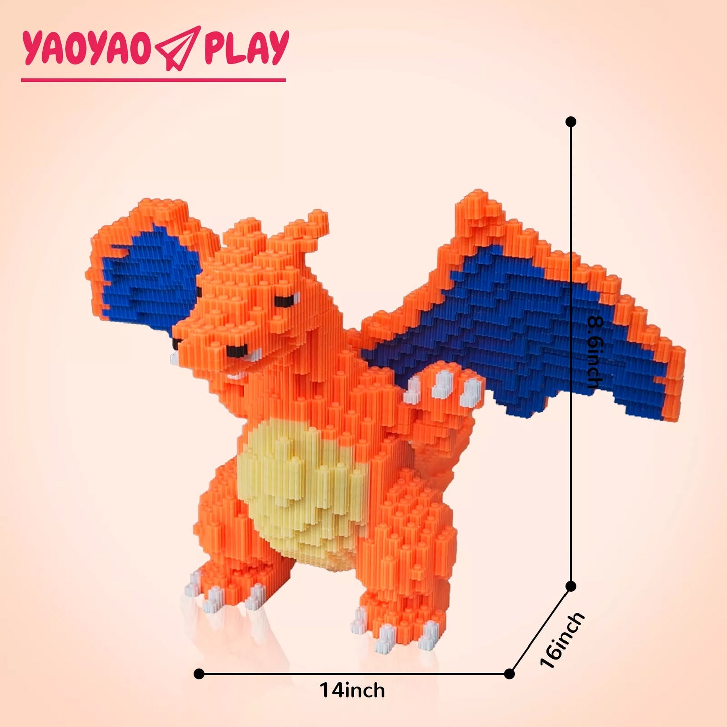 YaoYaoPlay Charmander Building Block Set