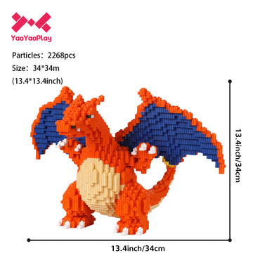 YaoYaoPlay Charmander Building Block Set