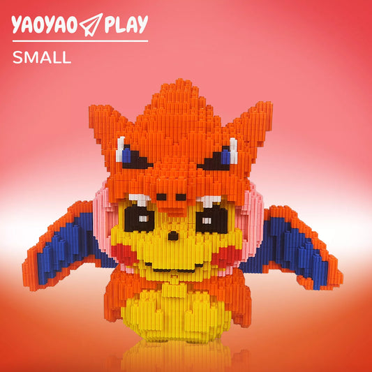 YaoYaoPlay Cosplay Charmander Building Block Set