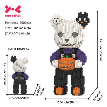 YaoYaoPlay TK Skeleton Medium Bear Building Block Set