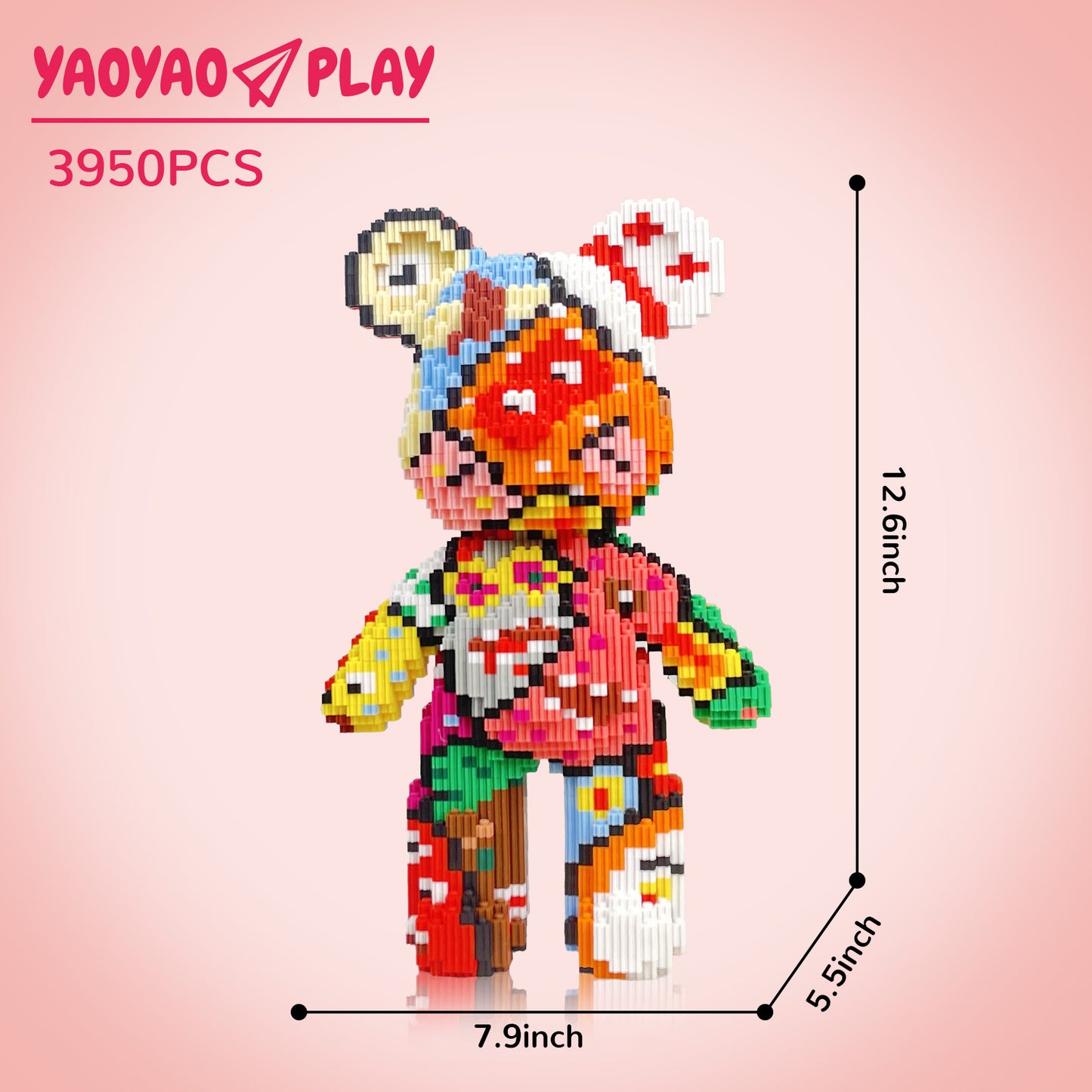 YaoYaoPlay Mystic Spirits Medium Bear Building Blocks