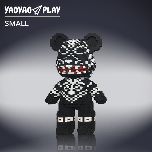 YaoYaoPlay Black Totem Medium Bear Building Blocks