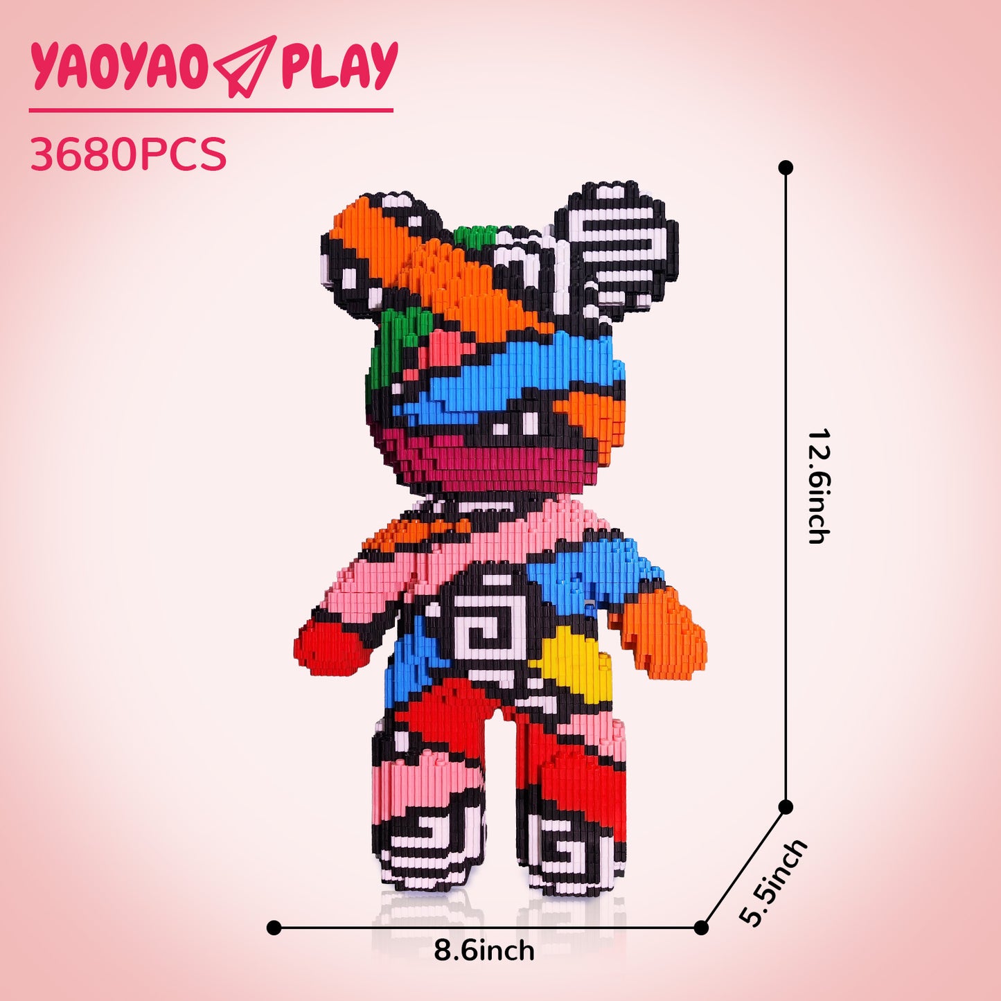 YaoYaoPlay Hubo Seal Medium Bear Plastic Building Blocks