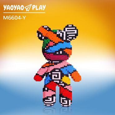 YaoYaoPlay Hubo Seal Medium Bear Plastic Building Blocks