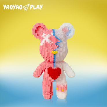 YaoYaoPlay Love Crush Medium Bear Building Blocks