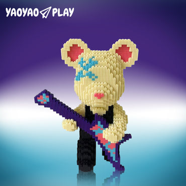 YaoYaoPlay Little DY Notes Medium Bear Building Blocks