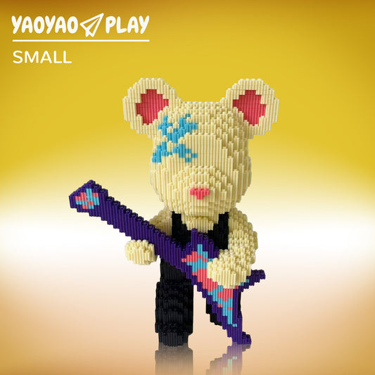YaoYaoPlay Little DY Notes Medium Bear Building Blocks