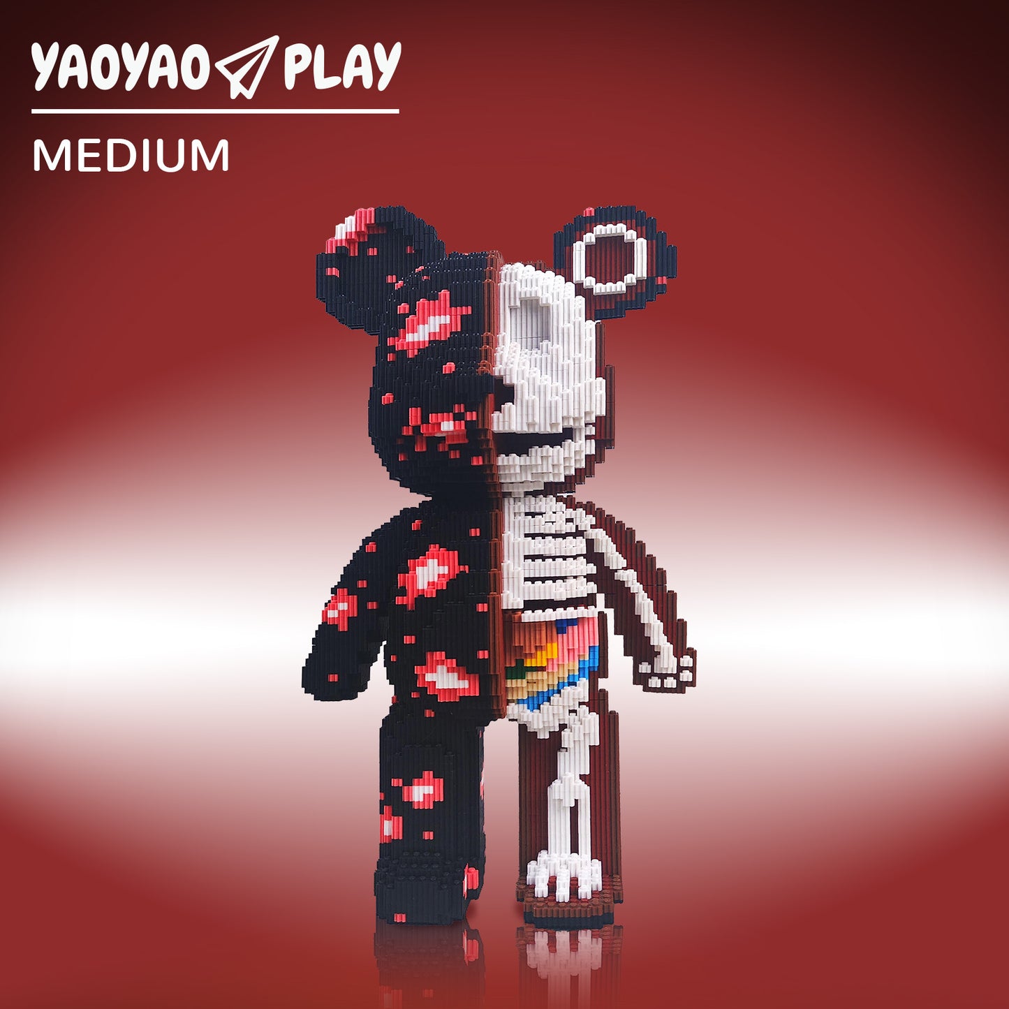 YaoYaoPlay Large Party Bear Building Block Set