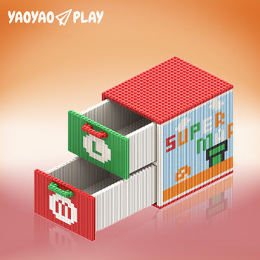 YaoYaoPlay Mario Drawer Series Mini Building Block Set
