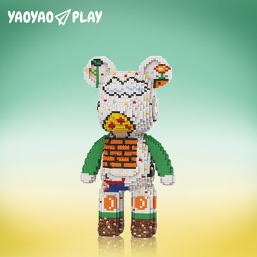 YaoYaoPlay Super Mario Large Bear Building Block Set