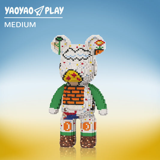YaoYaoPlay Super Mario Large Bear Building Block Set