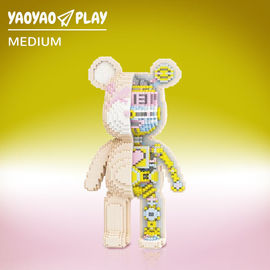 YaoYaoPlay Large Mechanical Bear Building Block Set