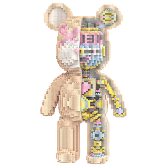 YaoYaoPlay Large Mechanical Bear Building Block Set