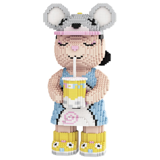 YaoYaoPlay Summer Boba Large Bear Building Block Set