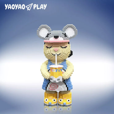 YaoYaoPlay Summer Boba Large Bear Building Block Set