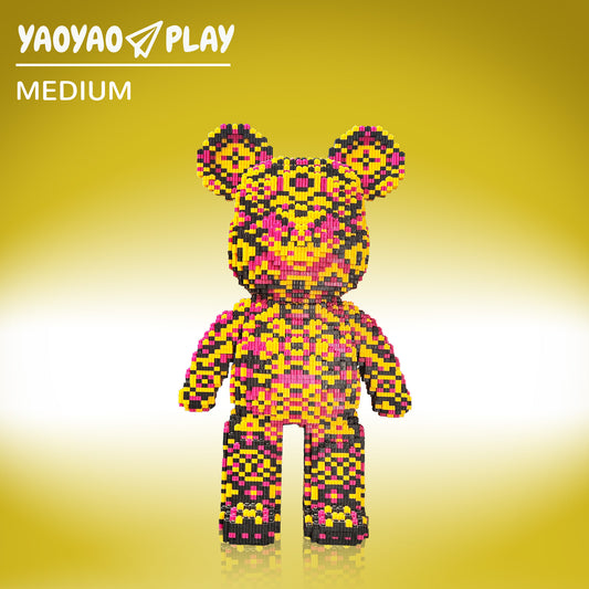YaoYaoPlay Mandala Large Bear Plastic Building Blocks