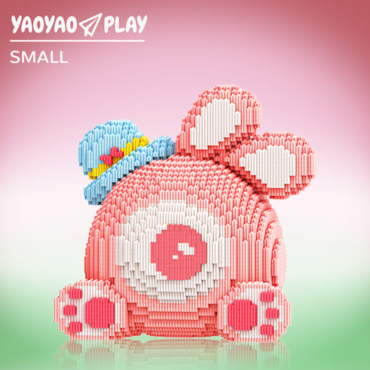 YaoYaoPlay Hat Trick Bear Small Building Block Set