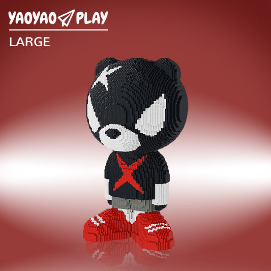 YaoYaoPlay Giant Black Bear Plastic Building Blocks