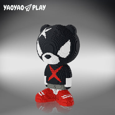 YaoYaoPlay Giant Black Bear Plastic Building Blocks