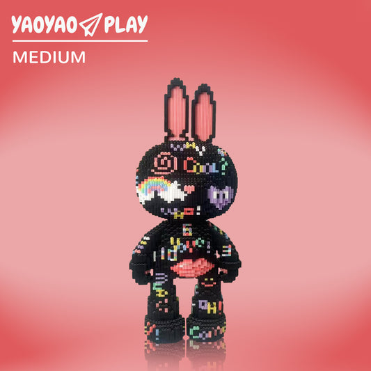 YaoYaoPlay Freestyle Graffiti Bunny Building Blocks