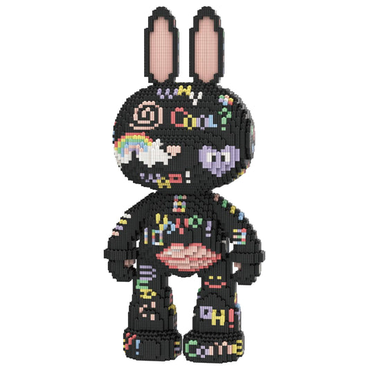 YaoYaoPlay Freestyle Graffiti Bunny Building Blocks