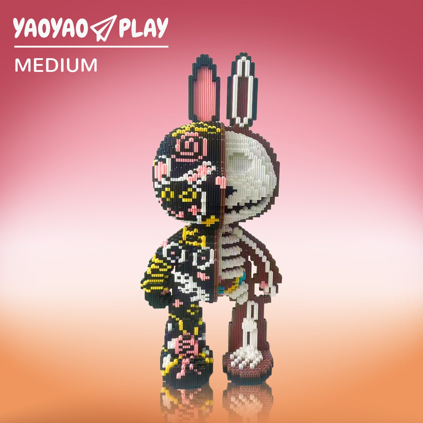 YaoYaoPlay Half Anatomy Graffiti Bunny Blocks