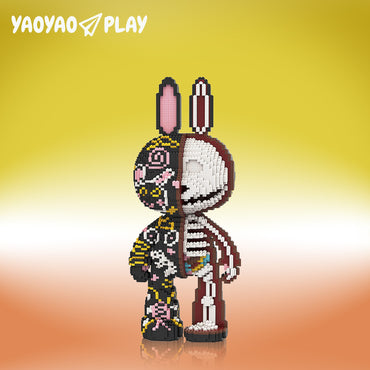 YaoYaoPlay Half Anatomy Graffiti Bunny Blocks