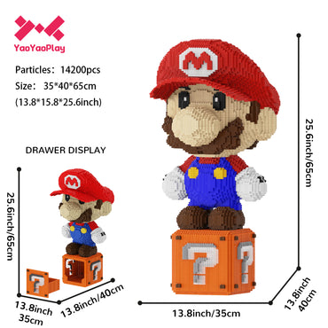 YaoYaoPlay Giant Mario Question Block Building Block Set
