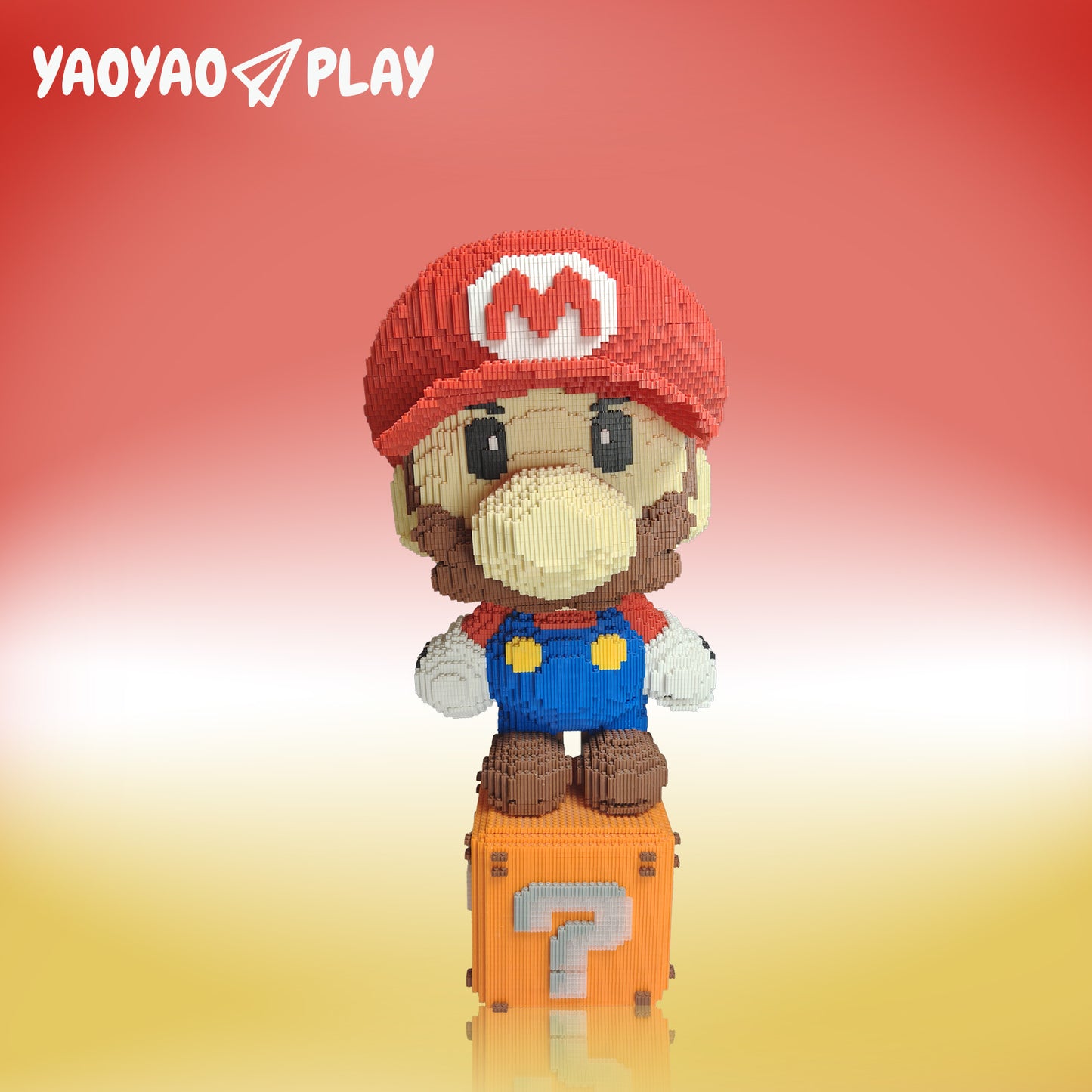 YaoYaoPlay Giant Mario Question Block Building Block Set