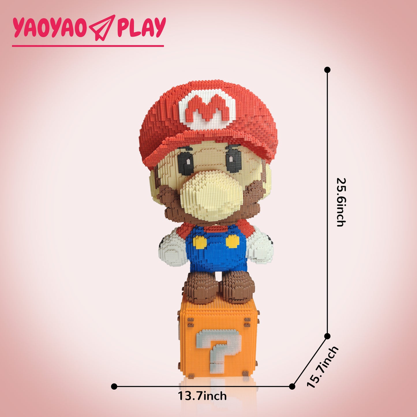 YaoYaoPlay Giant Mario Question Block Building Block Set