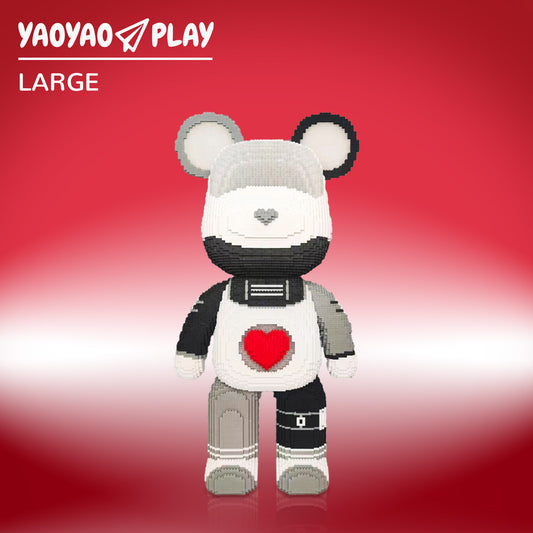 YaoYaoPlay Large Future Galaxy Bear Building Block Set