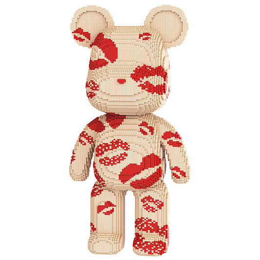 YaoYaoPlay Kissy Huggy Big Bear Plastic Building Blocks