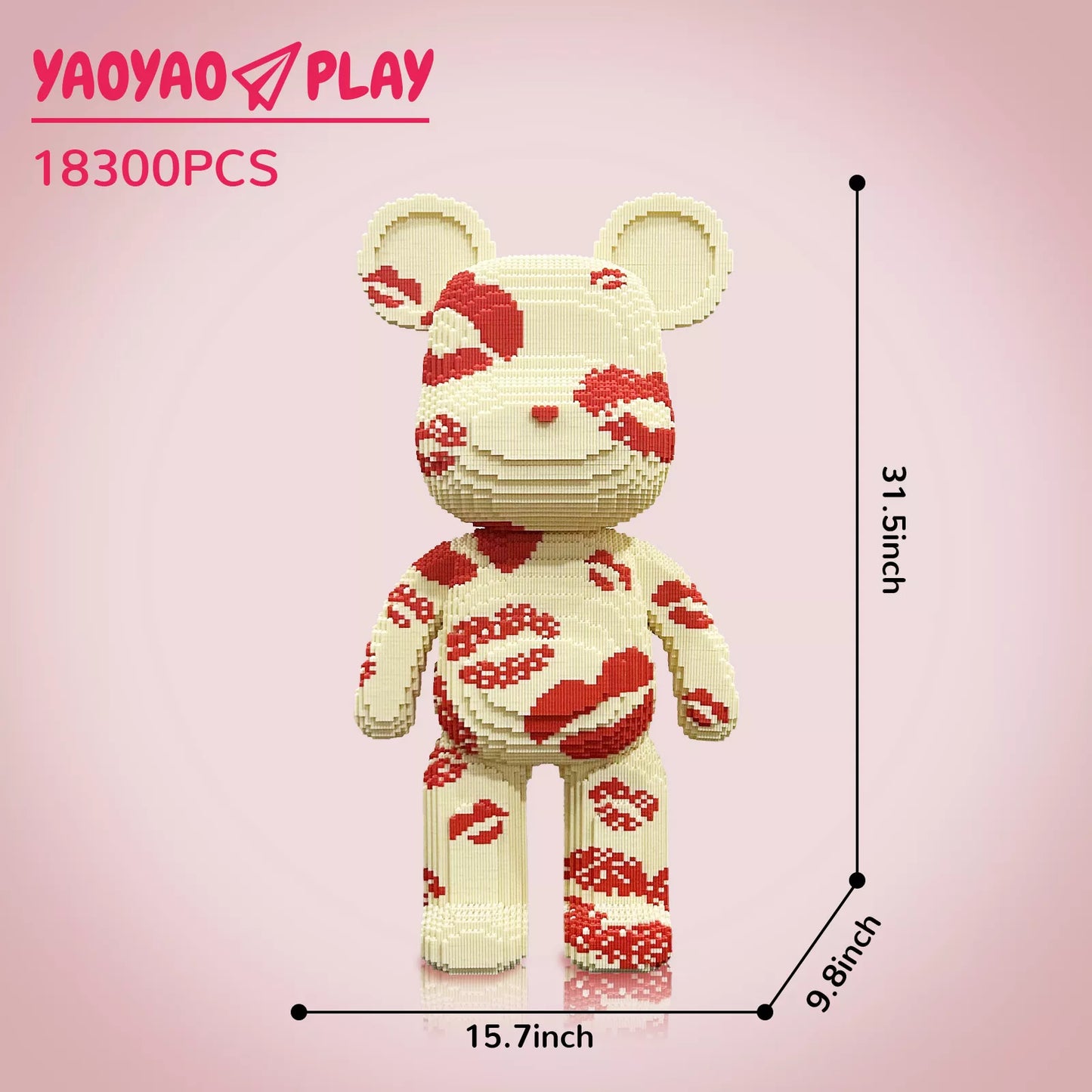 YaoYaoPlay Kissy Bear, Graffiti Bunny, Bubble Dog & Pirate Bear